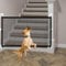 Stair Gates for Dogs (72 * 110CM) Portable Dog Stair Gate Safety Guard Gate Folding Mesh Small Dog Fence Enclosure with 6 Adhesive Hooks for Indoor Outdoor Stair Hall Doorway