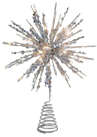 predolo Baumspitze mit leuchtendem Stern, Dekoration für den Weihnachtsbaum, Geschenkideen für die Feiertage