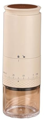 Portable Coffee Grinder with 38 Adjustable Settings, Rechargeable Coffee Grinder with LED Display, 1500mAH Capacity