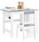 SoBuy Kindertisch mit 1 Stuhl Kindersitzgruppe innen Kinder Tisch Stuhl Set Maltisch für Kinder Hellgrau KMB60-HG