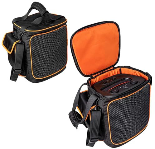 Hzycwgone Étui de Transport Portable Fourre Housse de Protection Robuste Sac de Voyage Sacoche pour JBL PARTYBOX Encore 2 (2025) Enceinte de Soirée Portable avec Micro sans Fil,Noir