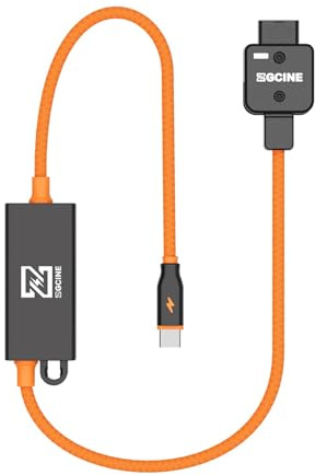 HangTon D-Tap auf USB-C Stromkabel, PD 65W 5/9/12/15/20V 3A für Canon R5 Sony A7C FX3 Panasonic S5IIX Kamera, iPhone 15/16 iPad MacBook Laptop, V-Mount Akku 12-16.8V, bidirektional