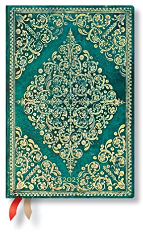 Oceania (Diamond Rosette) Mini Dayplanner 2023: Softcover, flexi binding, Horizontal Layout, 100 gsm, no closure