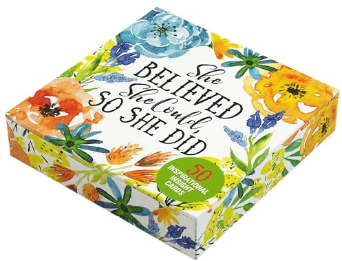 She Believed She Could, So She Did Insight Cards (Deck of 50 inspirational cards)