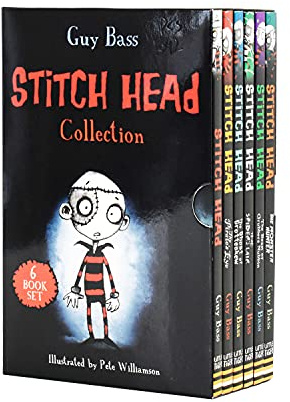 Stitch Head Collection Guy Bass 6 Books Set Ghost Of Grotteskew, Monster Hunter