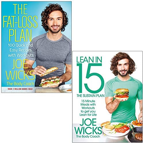The Fat-Loss Plan & Lean in 15 The Sustain Plan By Joe Wicks 2 Books Collection Set