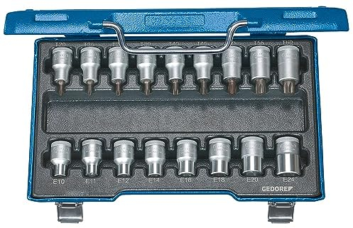 Schraubendreher-Satz 1/2' 17-tlg Innen+Außen-TORX