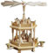 Richard Glässer 01671 Pyramide, Holz, Natur, 32 x 32 x 33 cm