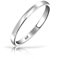 Unisex Einfacher Minimalistischer Dünner Stapelbarer .925 Sterling Silber Ehering Für Frauen Männer 3MM