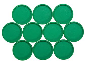 MAUL Magnete (10 Stück) Ø 29mm | Magnet aus bruchsicherem Kunststoff | Starke Magnete für Whiteboard und Magnettafel | Industriemagnete vielfältig anwendbar in Büro, Lager und Werkstatt | Grün