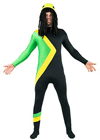 Bodysocks Jamaican Bobsleigh Cool Running's Fancy Dress Costume (XX-Large)