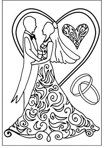 Efco – Stempel klar Hochzeit A7/74 x 105 mm transparent, 2 Teile, 11 x 8 x 2 cm