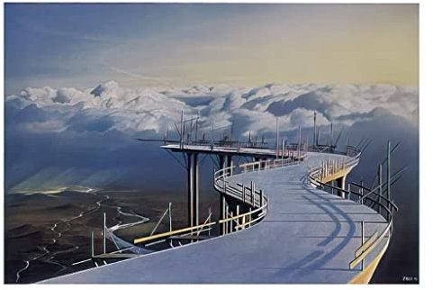 Kunstdruck/Poster: Hans-Werner SAHM Autobahn - hochwertiger Druck, Bild, Kunstposter, 100x70 cm