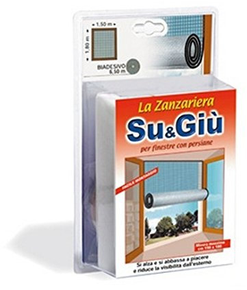 Sangiorgio Zanzariera Apri-Chiudi cm.180X150 Bianca Art.0009