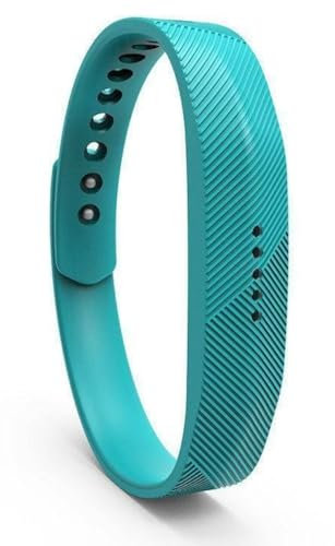Ersatzarmband für Fitbit Flex 2, weiches Silikon, Metallverschluss oder Schnalle, Armband für Fitness-Aktivitätstracker mit Tasche, in Größe S oder L, Verkäufer aus Großbritannien