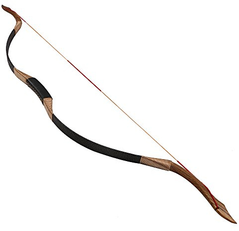 TOPARCHERY Traditional Recurve Bow 53'' Archery Hunting Handmade Horse Bow Longbow 50 lbs