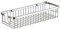 Cesta de baño rectangular de acero inoxidable de HomeYoo, modelo SUS304, cesta para poner utensilios de aseo; ideal para colgar en la bañera o en la pared (de pulido acabado), 30 cm