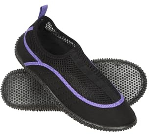 Mountain Warehouse Bermuda Womens Aqua Shoes | Ladies Lightweight Swim Footwear with Soft Neoprene Design, Breathable Mesh Panel Water Shoes, For Beach, Underwater Walking