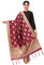 Jaanvi fashion Damen Banarasi Dupatta/Schal aus gewebter Seide, mit Quasten und Zari-Arbeit (Diwali Special), kastanienbraun, One size