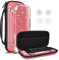 DLseego Tasche Kompatibel mit Switch Lite, Tragetasche mit Glitzer Schutzhülle, Displayschutz und Joystick Kappen, Hülle mit Aufbewahrung für 8 Spielkarten, Reisetasche für Switch Lite Konsole