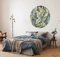 Komar Dot D1-089 Papier peint photo non tissé rond et autocollant - Motif animaux - Diamètre : 125 cm - Jungle, forêt tropicale, papier peint, mur, chambre à coucher, salon - Décoration murale