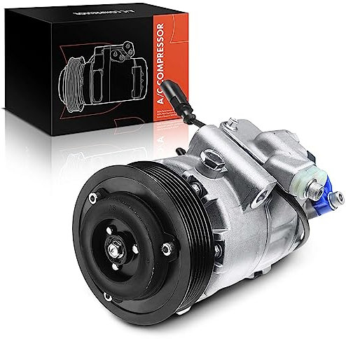Frankberg Compressore dell'aria condizionata con frizione Compatibile con Golf IV 1J1 Polo 6C1 6R1 Polo 9N Ibiza III 6L1 5J Replace# 6Q0820803D, compreso l'olio preconfezionato