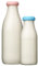 MOOPOPS Bouchons de bouteilles de 1 litre (PAS de 1 pinte). 2 bouchons réutilisables en silicone conçus pour s'adapter aux bouteilles standard (43 mm) de 1 et 500 ml (bleu et rose).
