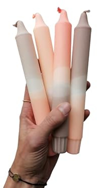 Lichtblick Kerzenmanufaktur/Dip Dye Kerzen/LEN / 4er Set