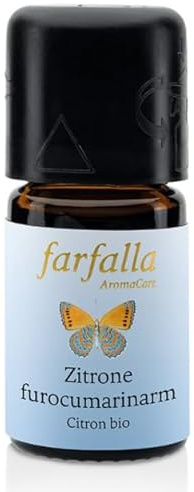 FARFALLA Ätherisches Öl, Zitrone bio, furocumrinarm, 5ml (1er Pack)