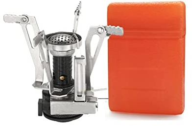Réchaud de camping Équipement de camping Mini réchaud à gaz en plein air pliant touristique brûleur four portable pique-nique cuisson fournitures de camping for le camping, la pêche, la pêche sur glac