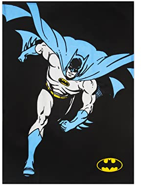 Excelsa Batman Geschirrtuch, 100% Baumwolle, 70 x 50 cm, mit Knopfloch