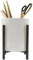 LOUIE SILNA Stiftehalter, Keramik Mit Metall Stifteköcher,Schminktisch Organizer, Rund Stiftehalter Schreibtisch, Stiftebecher Stifte Halter Für Büro/Heim, Stifte Aufbewahrung(12CM * 8.5CM)