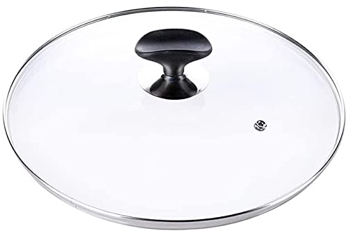 Couvercle de Casserole Couvercle de Casserole en Verre trempé, Protection Contre Les éclaboussures de Graisse, Couvercle de Casserole à Vapeur, Couvercle de Casserole Transparent (Transparent 14 cm)