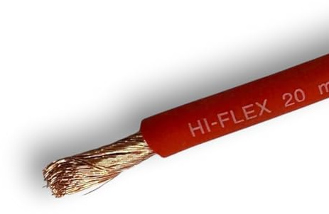 Red & Black Battery/Starter/Welding Flexible PVC Cable Wire 110/170/345 Amp 16mm 25mm 35mm by MKGT® (20mm² Red, 10 Meters)
