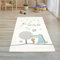 Teppich-Traum Kinderteppich Babyteppich Kinderzimmer Läufer kurz Hochflor flauschig weich kuschelig Tiere Krokodil 80 x 150 cm
