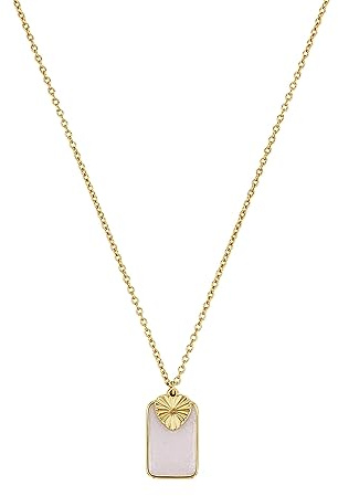 NOELANI Kette mit Anhänger 925 Sterling Silber Damen Halsschmuck, 40+5 cm, Gold, Herz, Kommt in Schmuck Geschenk Box, 2036993
