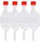 Tibapla 4 Stück Gärröhrchen Set Luftschleusen für Gären Gärluftschleuse S - Form Brau-Airlock-Set Brau-Luftschleuse Luftschleusen zum Fermentieren Verwendet zum Brauen von Wein, Bier, Sauerkraut