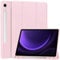 Custodia a tre pieghe per tablet Samsung Galaxy Tab S9 FE SM-X510/SM-X516 da 11 pollici, antiurto, in pelle, con funzione di accensione/spegnimento automatico (rosa)