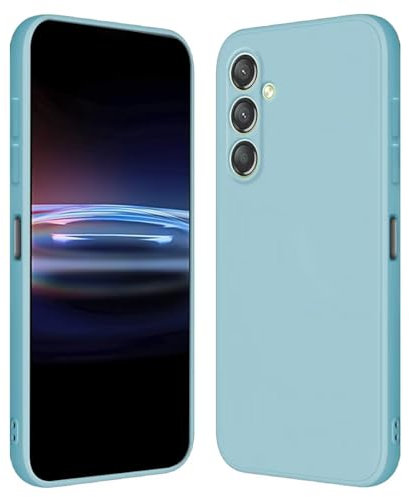 RankOne Custodia per Samsung Galaxy A15 (4G) / Samsung Galaxy A15 5G (6.5 Inches) Cover Morbida in Silicone TPU - Azzurro