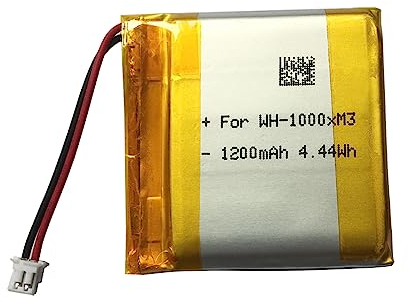 3.7V1200mAh Li-Polymer Batterie de remplacement pour Sony WH-1000XM3/WH-1000XM4/WH-XB900N/WH-H910N/WH-CH710N - Batterie compatible SM-03 SP 624038