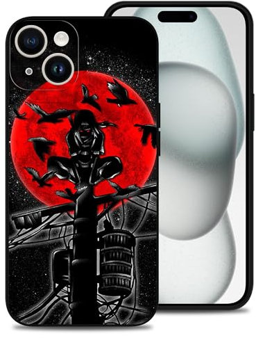 Vauiwiaie Anime Phone Case for iPhone 15, Anti-Scratch Soft Shockproof TPU Case with Protagonist Pattern
