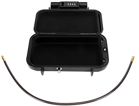 Mini Coffre-fort de Voyage, étanche, Mot de Passe à 4 Chiffres, Portable, Noir, Haute sécurité, Résistant aux Chocs, pour Usage Commercial au Bureau