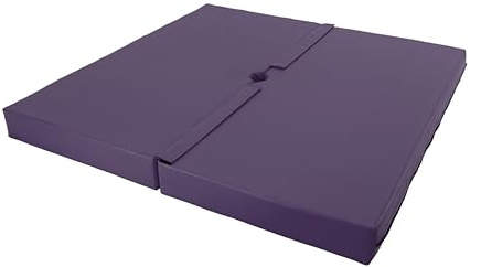 Pole Dance Matte 10cm viereckig - 120cm Breite - rutschfeste Bodenmatte mit Öffnung für Pole Dance Stange - quadratische Schutzmatte Sturzmatte - Gymnastik Fitness Zubehör