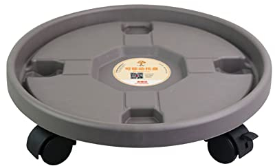 Soucoupe pour Pot De Fleur À roulettes, Support pour en Pot Rond sur Roues avec roulettes Faciles À Déplacer Plateau De Chariot pour Chariot À Fleurs pour Arbre D'intérieur