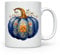 MAXIKIWI - Smooth Durable Ceramic Coffee or Tea Mug for Home or Office - Perfect for Any Occasion - Delft Blue Witch Watercolor - 300ml