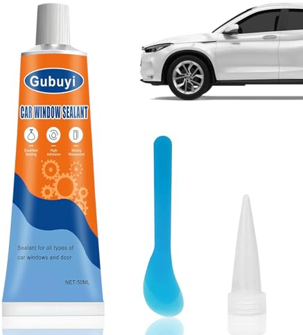 Colle Carrosserie Voiture,Colle pare Brise,Silicone Noir,Mastic Carrosserie Voiture,Résistance aux hautes et basses températures,Pour le collage et l'étanchéité des portes et fenêtres de voiture