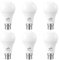 LOEODO B22 Bayonet LED Bulbs 100W Equivalent, 13W Light Bulb, 1200 Lumens, 2700K Warm White, A60 Energy Saving Lightbulbsb, Non-Dimmable, Pack of 6
