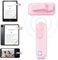 Bakeey 2024 RF Télécommande Tourne Page pour liseuse, Telecommande Tourneur de Page sur Kindle Paperwhite Kobo iPad iPhone Android Tablets pour Distance Fiction Bande Dessinée, Photographie (Rose)