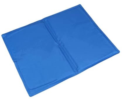 Electoys Self Cooling Mat for Dogs | Washable Dog Cool Blanket | Pet Cooling Mat Large for Cats | Resuable Cool Matting | Dog Coolmat | Pet Summer Home Travel Coolmat | 50x90cm | Blue