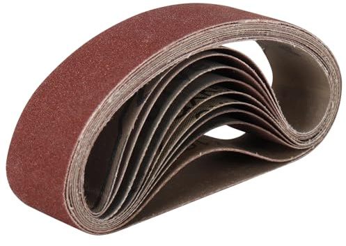 MiJunHD Lot de 10 bandes abrasives 30 x 330 mm - 1000 grains - Pour poncer, limer, affûter, dérouiller, polir le métal et le bois